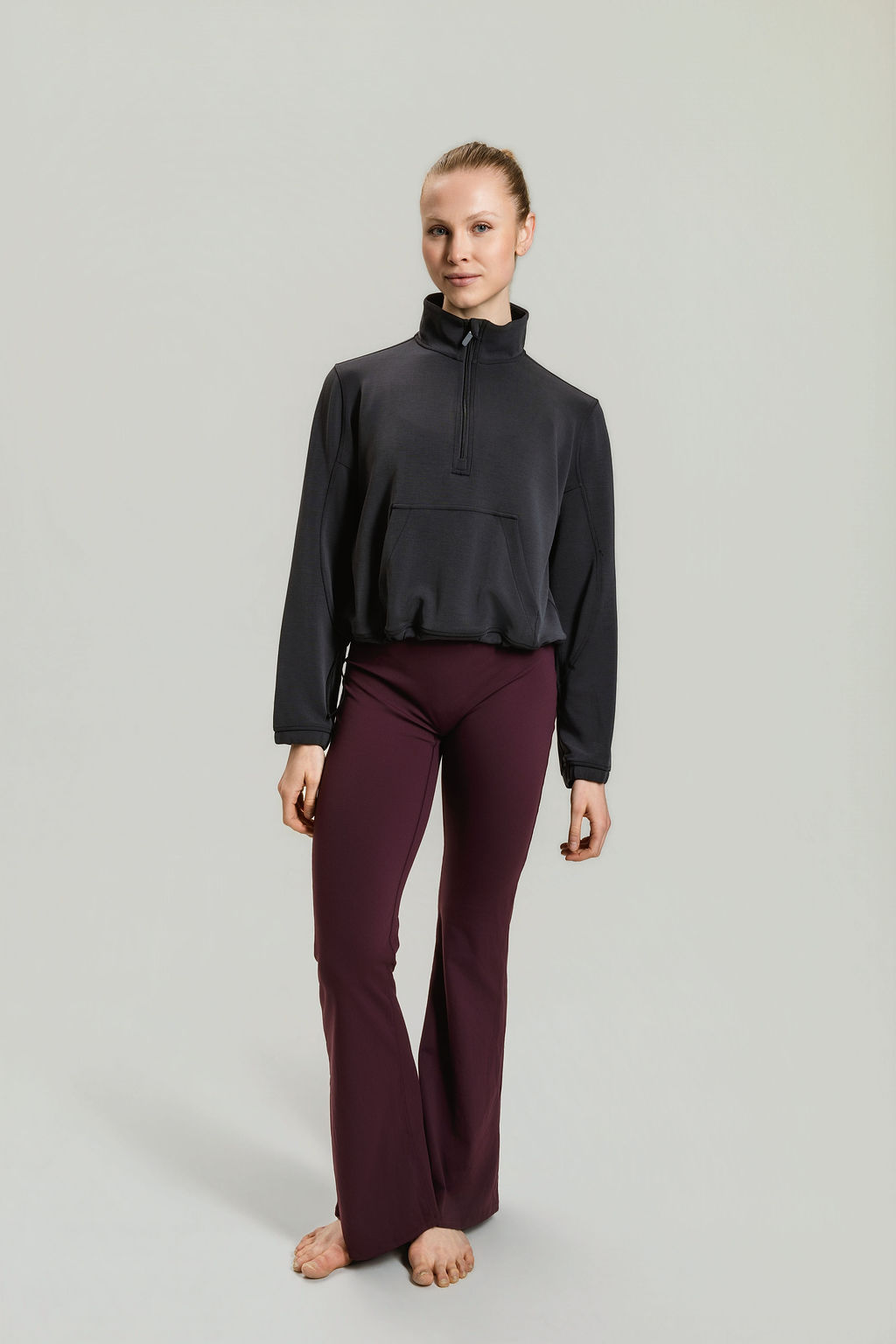 Luna Half-Zip Pullover - Charcoal