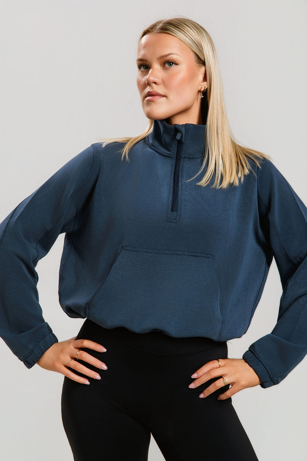 Luna Half-Zip Pullover - Midnight
