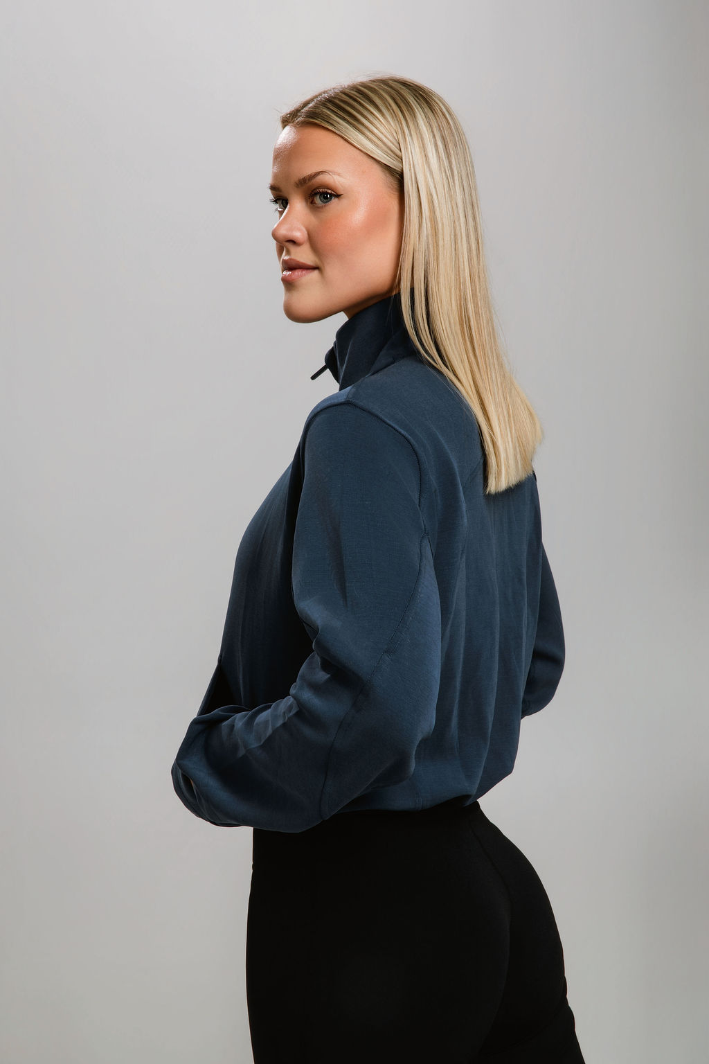 Luna Half-Zip Pullover - Midnight