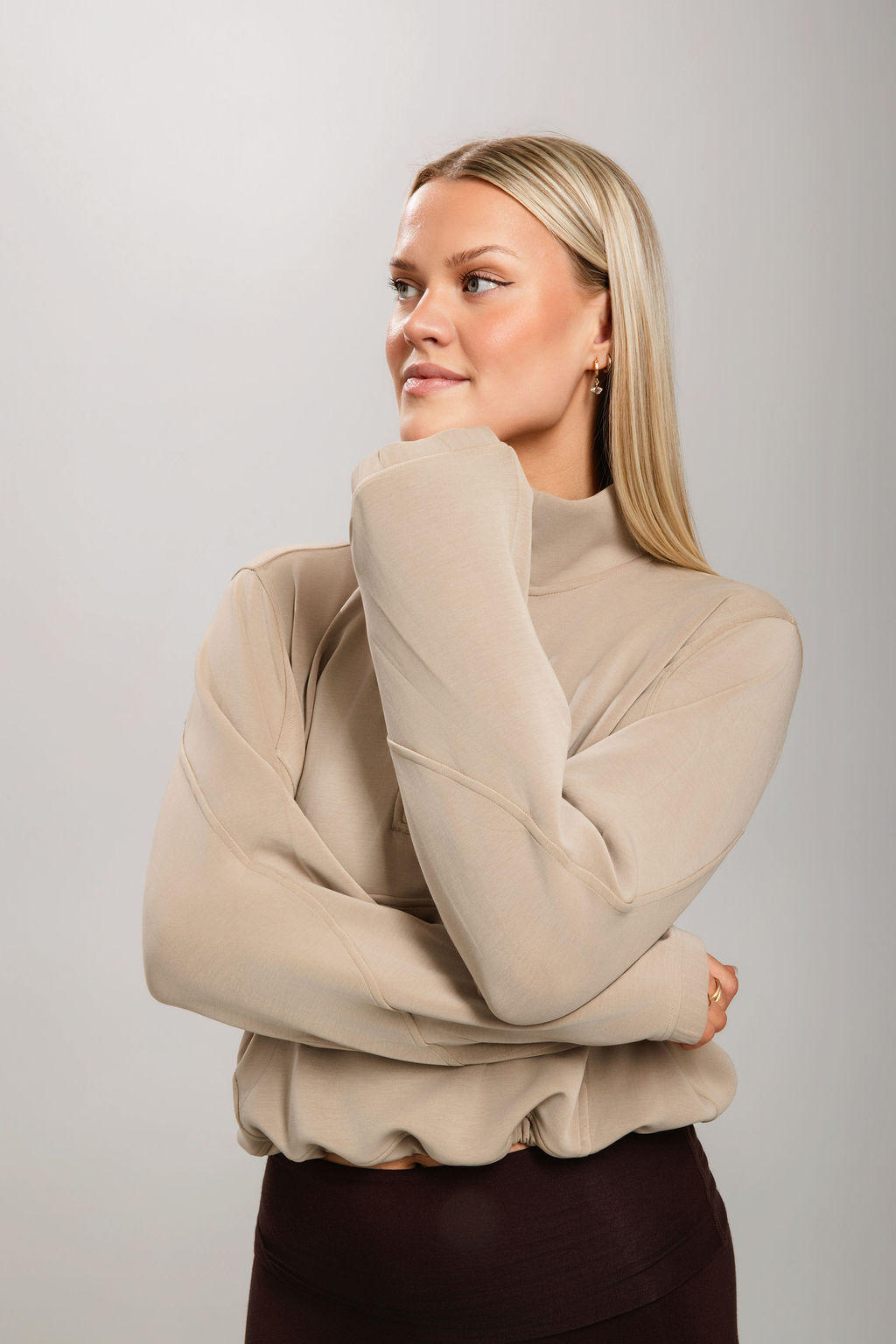 Luna Half-Zip Pullover - Sand