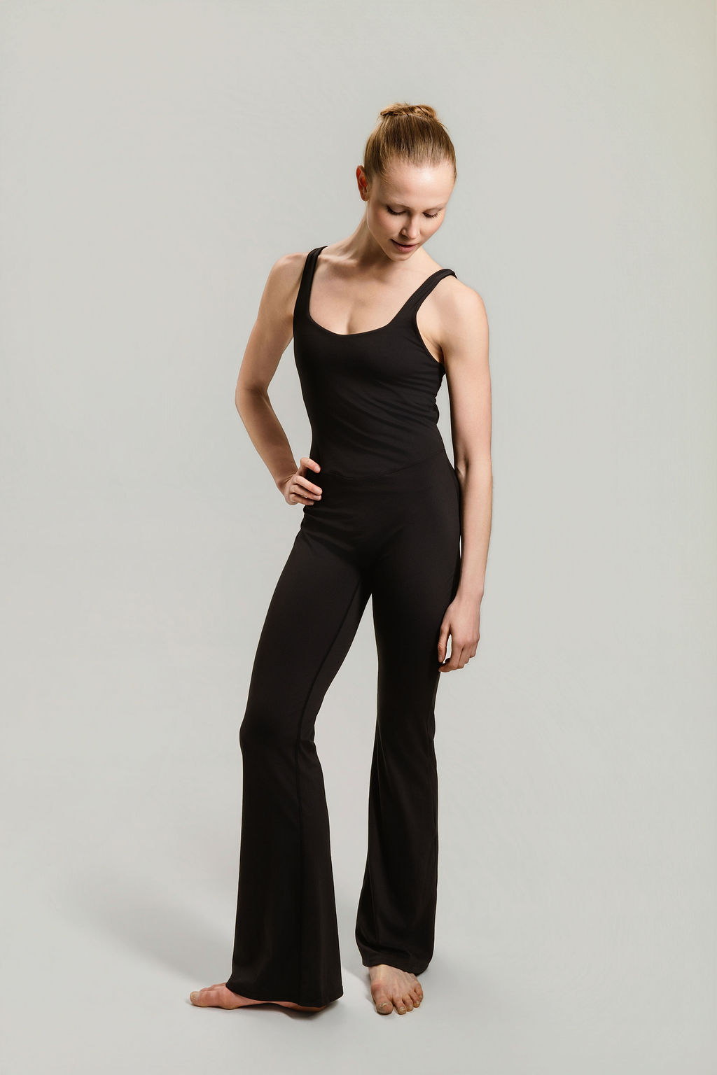 Studio Flared Jumpsuit - Black